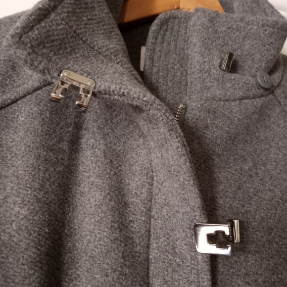 Calvin Klein Grey Wool Coat - Picture 3 of 8